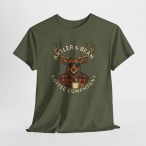 Rustic Coffee Lover Tee, Fall Apparel, Gift for Him, Unisex Graphic Shirt, Nature Lover T-Shirt, Cozy Outfit