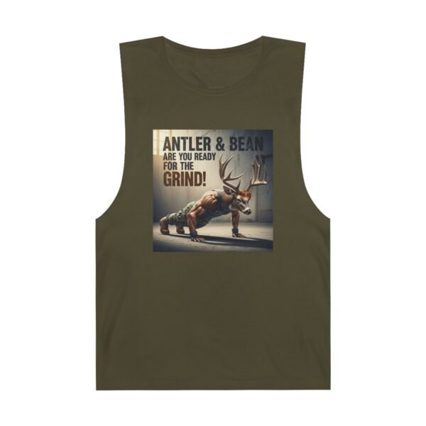 Unisex Fitness Tank Top, Motivational Workout Shirt, Gym Essentials, Antler & Bean Design, Perfect for Gym Lovers