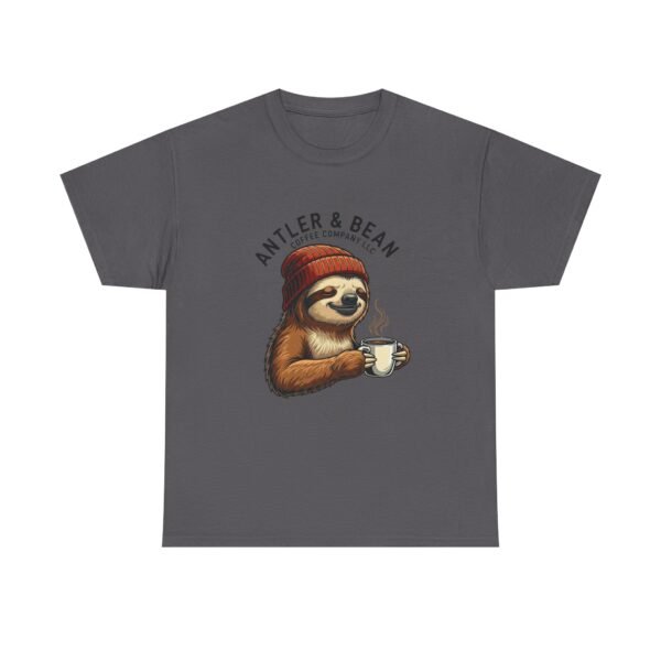 Sloth Coffee Lover Tee, Fall Apparel, Gift for Him, Unisex Graphic Shirt, Nature Lover T-Shirt, Cozy Outfit