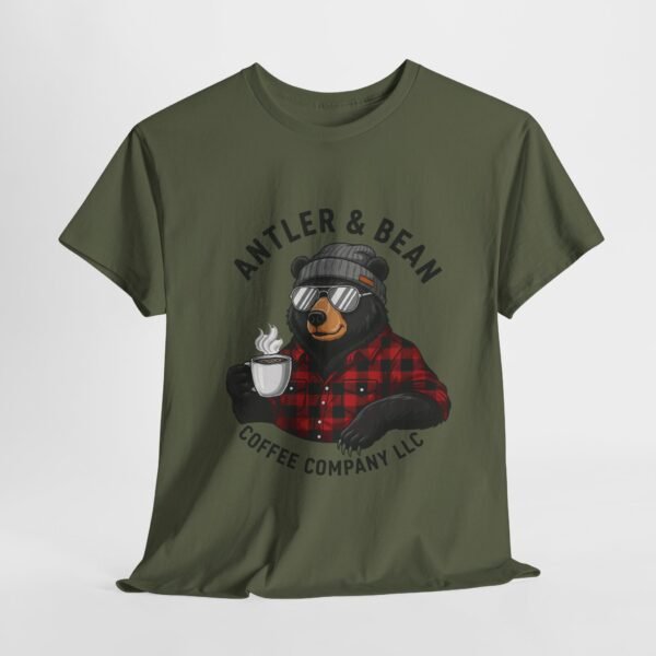 Cozy Bear Coffee Tee, Cute Graphic Tee, Coffee Lover Gift, Fall Shirt, Unisex Fashion Tee,