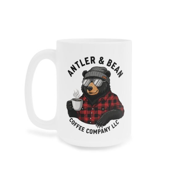 Black Bear with sunglasses mug Antler & Bean | Rustic Gifts for Him, Camping, Home Decor, Campfire Mug, Unique Kitchenware