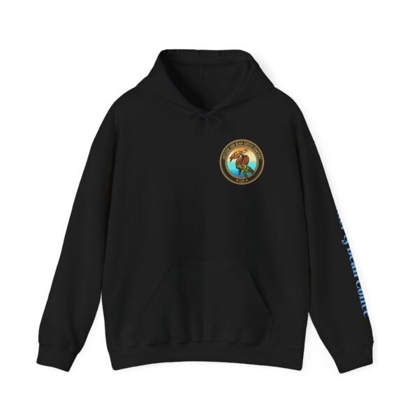 Cozy Sea Turtle Hooded Sweatshirt with Unique Design, Perfect for Coffee Lovers, Casual Wear, Gift for Holidays, Unisex Apparel