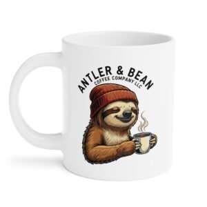 Sloth mug Antler & Bean | Rustic Gifts for Him, Camping, Home Decor, Campfire Mug, Unique Kitchenware