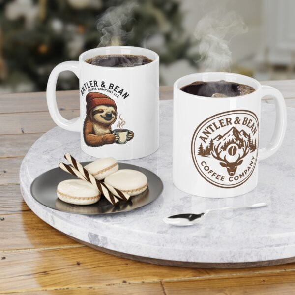 Sloth mug Antler & Bean | Rustic Gifts for Him, Camping, Home Decor, Campfire Mug, Unique Kitchenware
