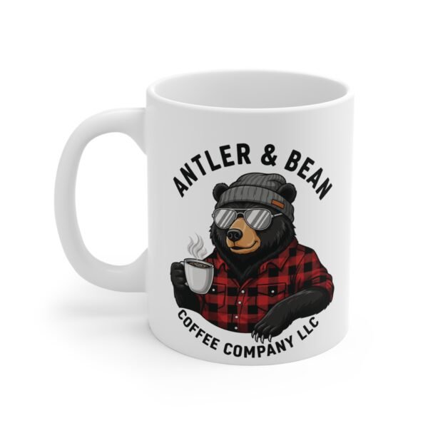 Black Bear with sunglasses mug Antler & Bean | Rustic Gifts for Him, Camping, Home Decor, Campfire Mug, Unique Kitchenware