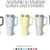 Müv - 35Oz 100% Leak Proof Insulated Coffee Mug with Handle & Lid - Stainless Steel Coffee Travel Mug - Double Walled Coffee Cup (Matte Black)