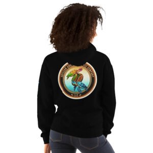 Sea turtle hoodie Black
