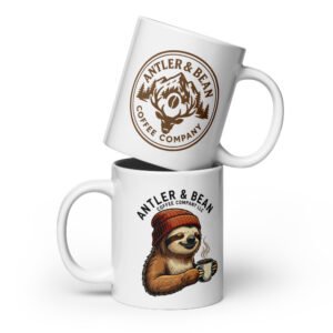 Sloth mug Antler & Bean | Rustic Gifts for Him, Camping, Home Decor, Campfire Mug, Unique Kitchenware
