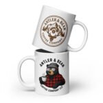 Black Bear with sunglasses mug Antler & Bean | Rustic Gifts for Him, Camping, Home Decor, Campfire Mug, Unique Kitchenware