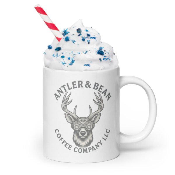 white-glossy-mug-white-20-oz-handle-on-right-68b8de13f33e6.jpg Bigfoot, Eagle, Moose, Antler And Bean White glossy mug 20 oz