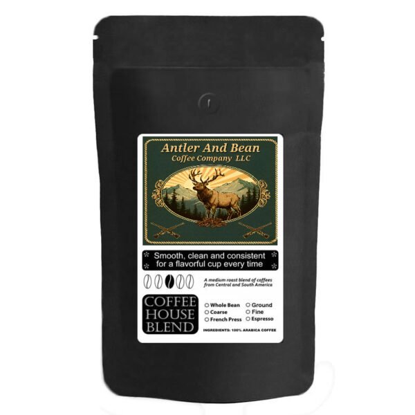 Antler & Bean Coffee House Blend Espresso Ground Coffee 12 Oz