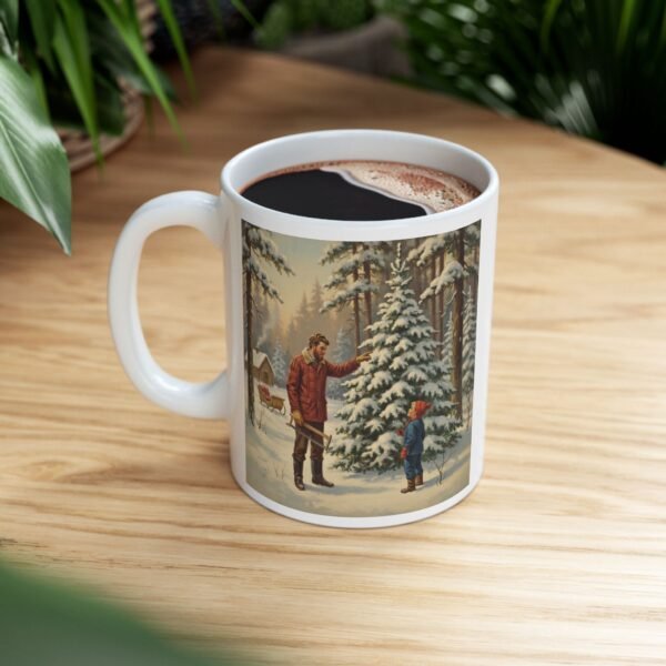 11937321981067663346_2048-1.jpeg Winter Wonderland Ceramic Mug - Perfect for Hot Drinks, Cozy Holidays, Nature Lovers, Coffee Enthusiasts, Gift Ideas