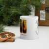Hunting season white glossy mug