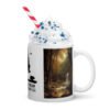 Nature with deer Antler and Beean coffee mug