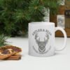 Northern Lights Elk White Glossy Mug