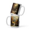 Nature with deer Antler and Beean coffee mug