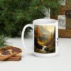 Nature with deer Antler and Beean coffee mug