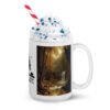 Nature with deer Antler and Beean coffee mug