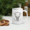 Hunting season white glossy mug