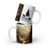 Nature with deer Antler and Beean coffee mug