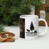 Nature with deer Antler and Beean coffee mug