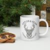 Hunting season white glossy mug