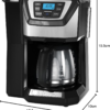Black and Decker  12-Cup Mill and Brew Coffeemaker, Black, CM5000B