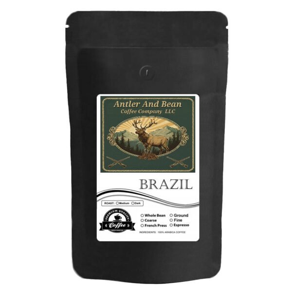 Antler & Bean Brazil Medium Coffee Beans 10 Oz