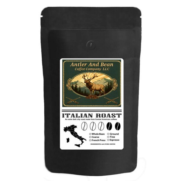 Antler & Bean French Press Ground Coffee - Italian Roast 2 LBS