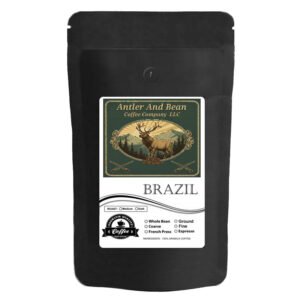 Antler & Bean Brazil Fine Grind Coffee Grounds - Dark Roast 10 Oz
