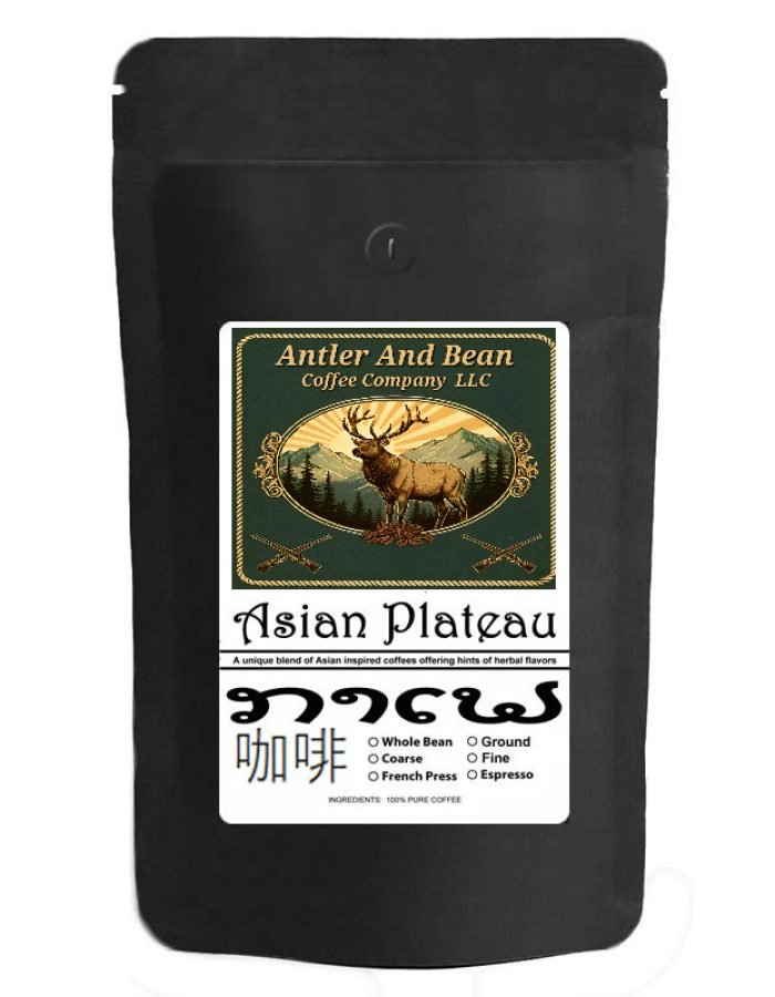 Antler & Bean Asian Blend Coffee for French Press – Medium Roast 1 LB